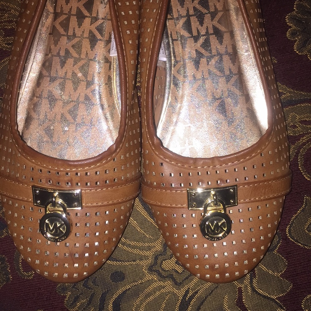 Yvette coñac MK flats 🥿 ✨🥿